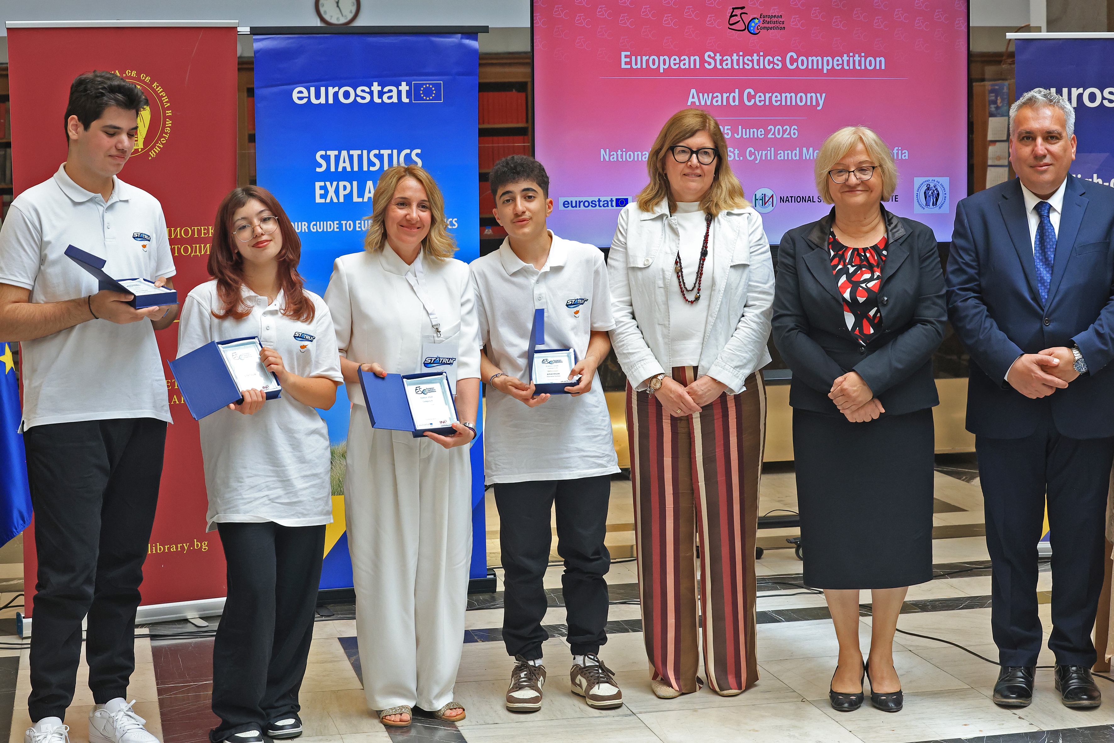 Equipo STATRUN (Chipre), ganador de la fase europea en la Categoría B (14-16 años)